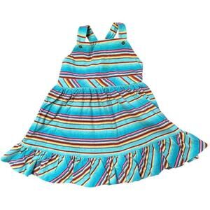 Ralph Lauren Blue Stripe Sleeveless Sundress Toddler Size 24M